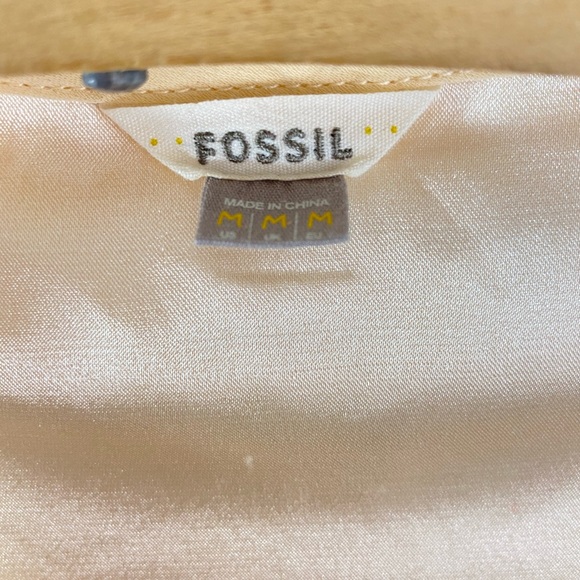 Fossil Medium Sequin Tank Rose Gold Copper Blush Champagne Ombre Chevron Cami - Picture 10 of 14